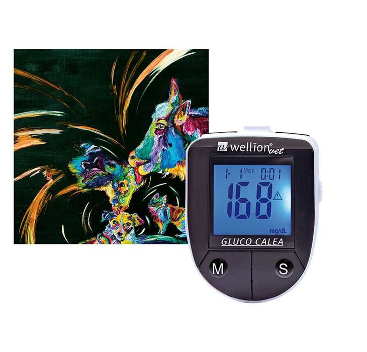 Глюкометр для тварин Wellion Gluco Calea +50 тест смужок