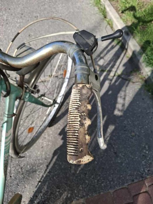 Retro rower Herkules jasno-zielony dwururka