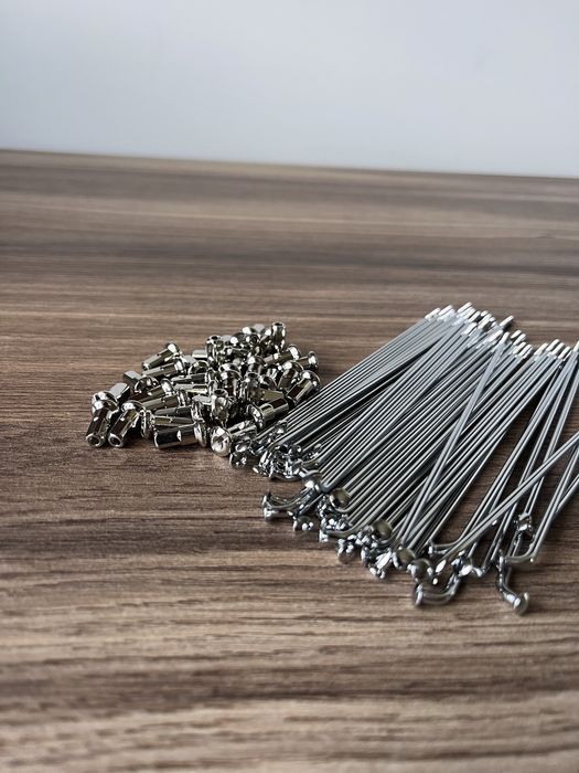 NOWY CZESKI komplet CHROMOWANYCH szprych szprychy JAWA 50 JAWKA