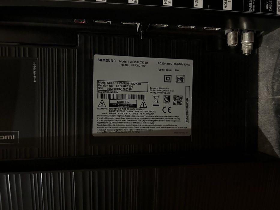 Телевізор Samsung UE50RU7172U