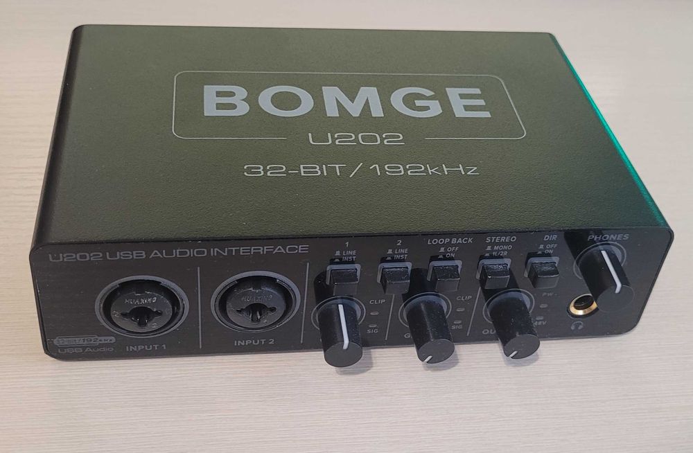 Звуковая карта аудиоинтерфейс Bomge U202
