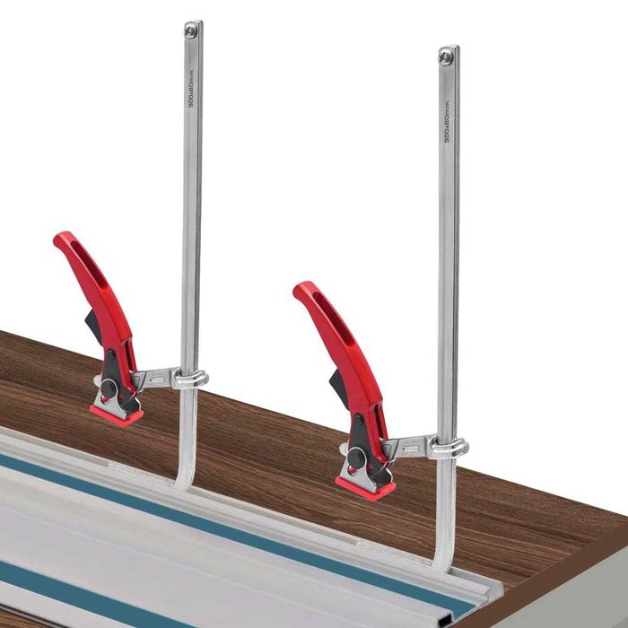 Zacisk, ścisk, uchwyt szybkomocujący do szyn oraz innych zastosowań