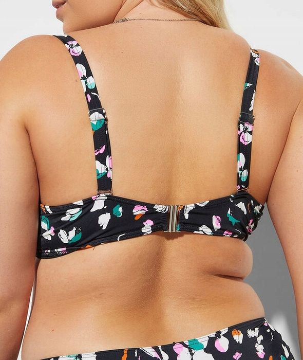 B.P.C biustonosz bikini minimizer na fiszbinach w kolorowe wzory ^100C