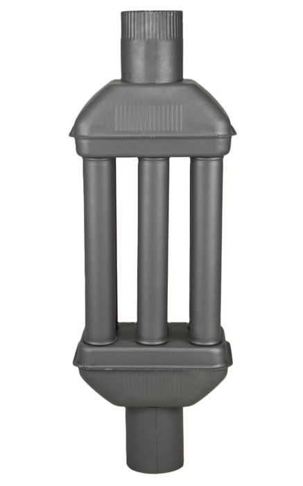 Radiator stalowy promiennik do kominka kozy fi120 wydajność +35% 90cm