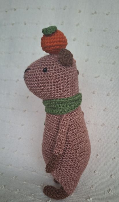 Kapibara szydełkowa amigurumi, maskotka, dekoracja, prezent