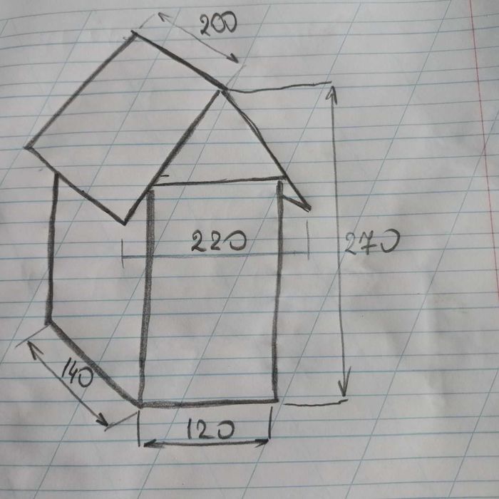 Будинок садовий 1.2 × 1.4, госпблок, сарай, хозблок, садовий домик