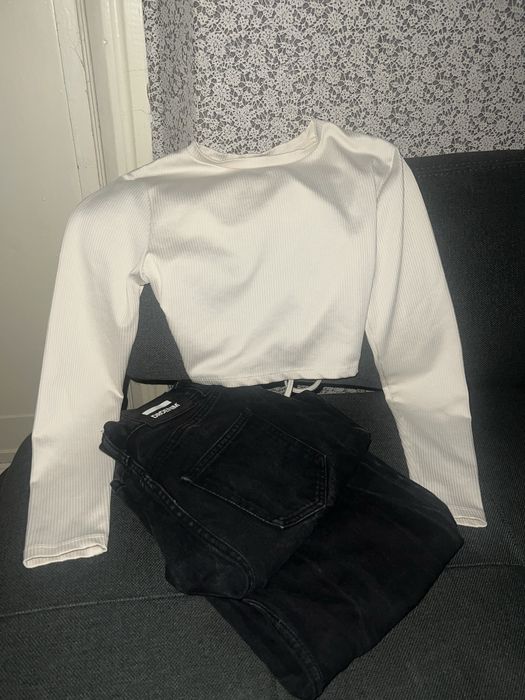 Чорні джинси DR.DENIM straight з високою посадкою, XS/S