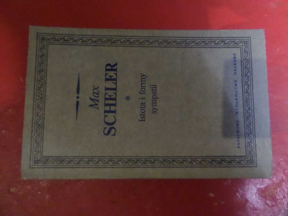 Istota i formy sympatii Max Scheler