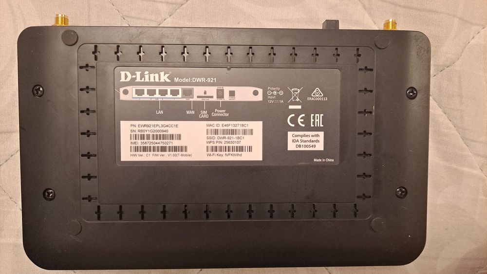 Router LTE D-Link DWR-921 | Kompletny Zestaw | Bez Simlocka