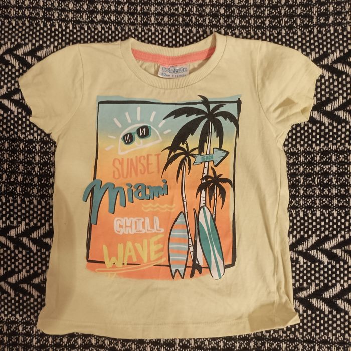 Zestaw koszulek dla dziewczynki rozmiar 80