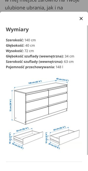 Komoda biała ikea