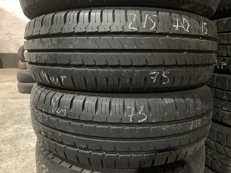 б/у лето 215/70-15с Hankook Vantra LT