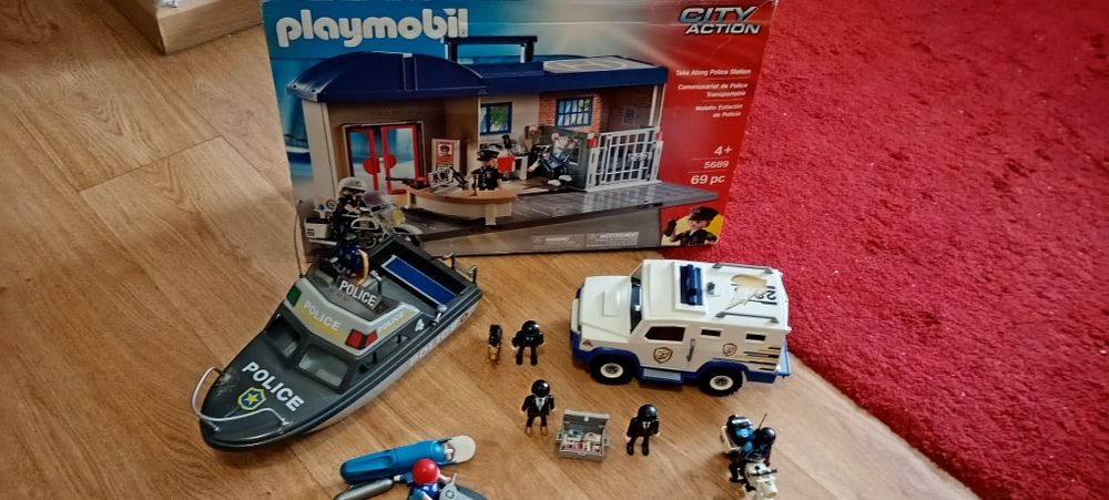 Playmobil barco e carro