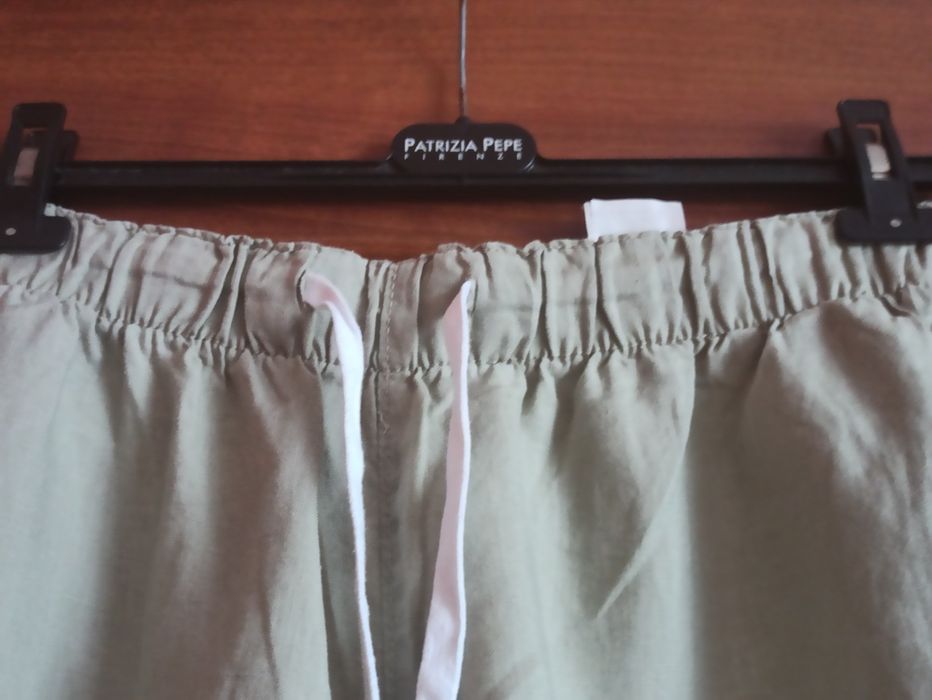 Lniane spodnie damskie rozmiar L