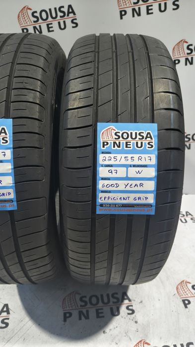 2 pneus semi novos 225-55R17 Good Year - Oferta dos Portes