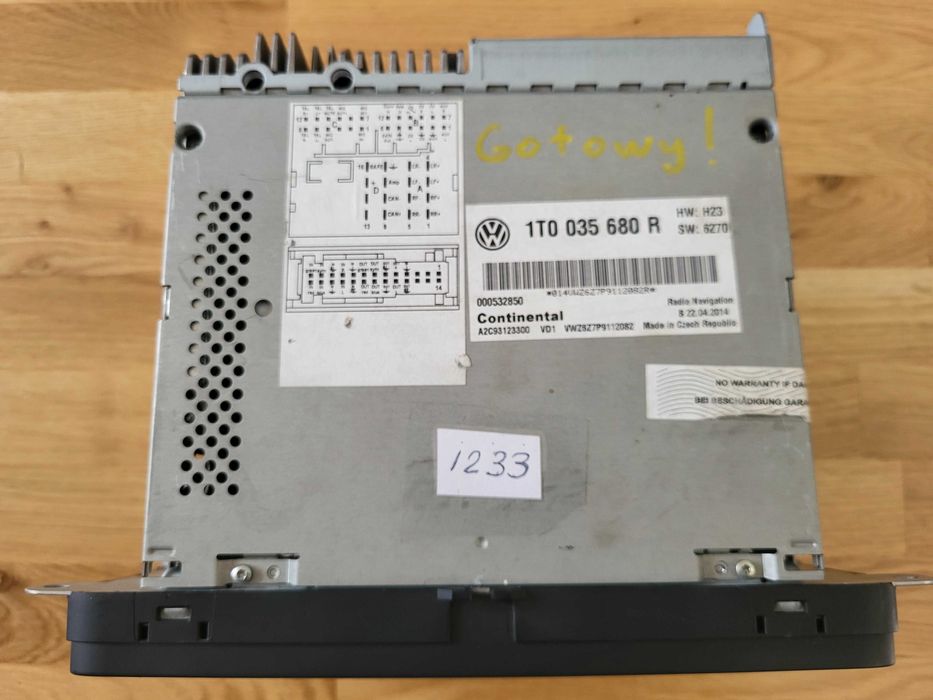 Radio NAVI RNS-510 1T0 035 680R KOD VW ORYGINAŁ