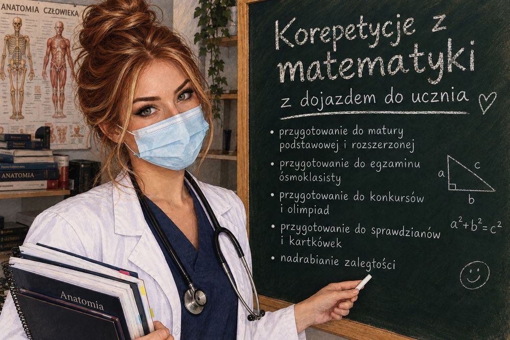 Korepetycje z dojazdem do ucznia: matematyka