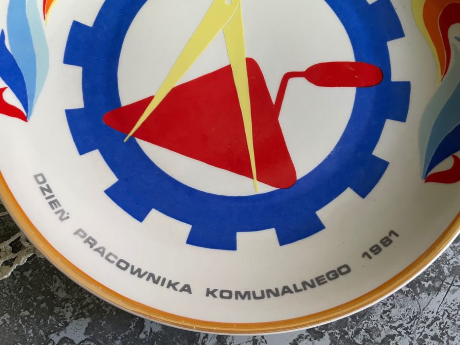 Patera okolicznościowa Boguszów Gorce 1981 r. porcelana Wałbrzych