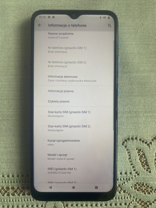 Telefpn komórkowy moto e(7)power