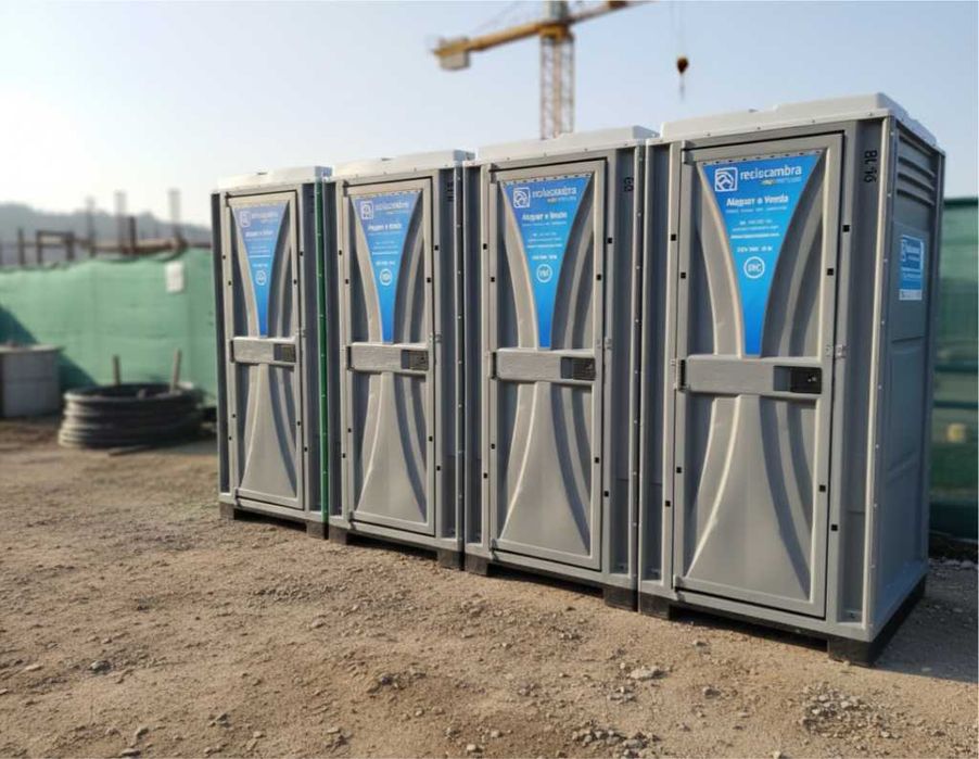WC portátil para obra e estaleiro – aluguer mensal – Felgueiras