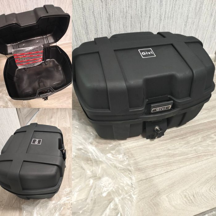 Кофр кейс универсальный на мотоцикл Givi 47 л 52 л с площадкой креплен