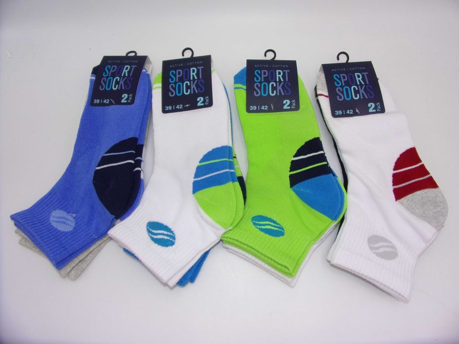 2x Skarpety męskie bawełniane , za kostka 43/46. Art 16202