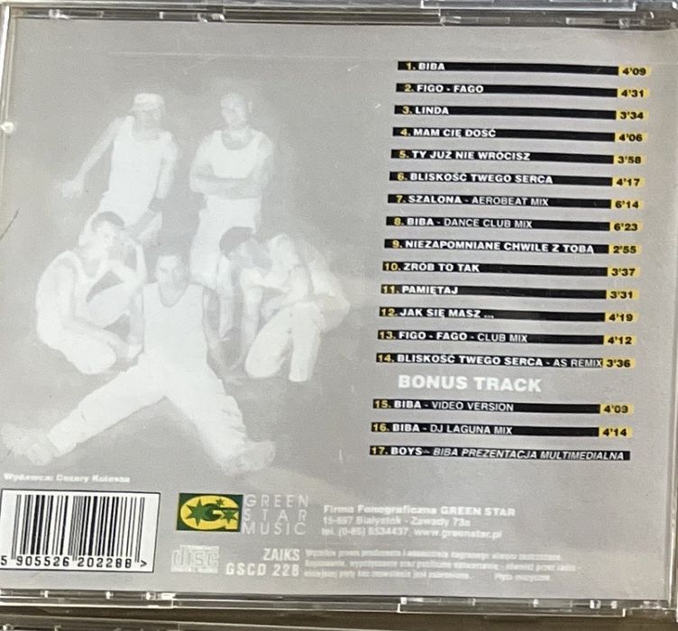 BOYS – XXX + BIBA | 2x Oryginalne płyty CD | Green Star | Rarytas | Stan BDB+MILANO
