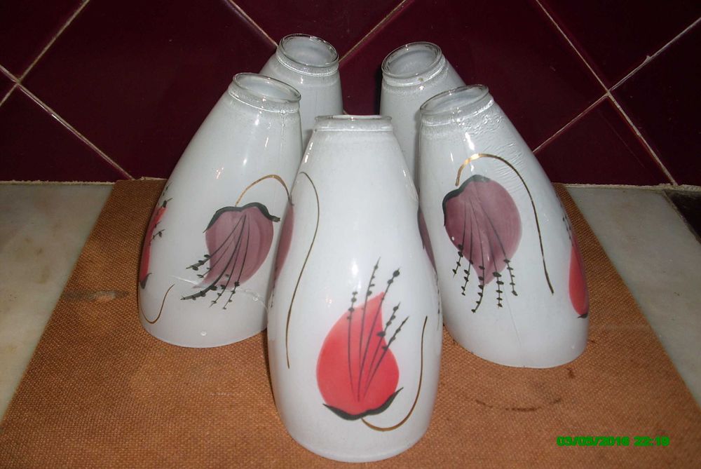 Abatjours, apliques, lanterna, peças latão