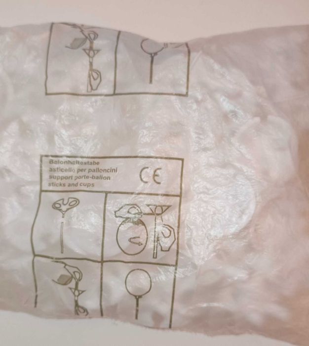 Komplet 50 szt. kołnierzyki do balonów imprezowych