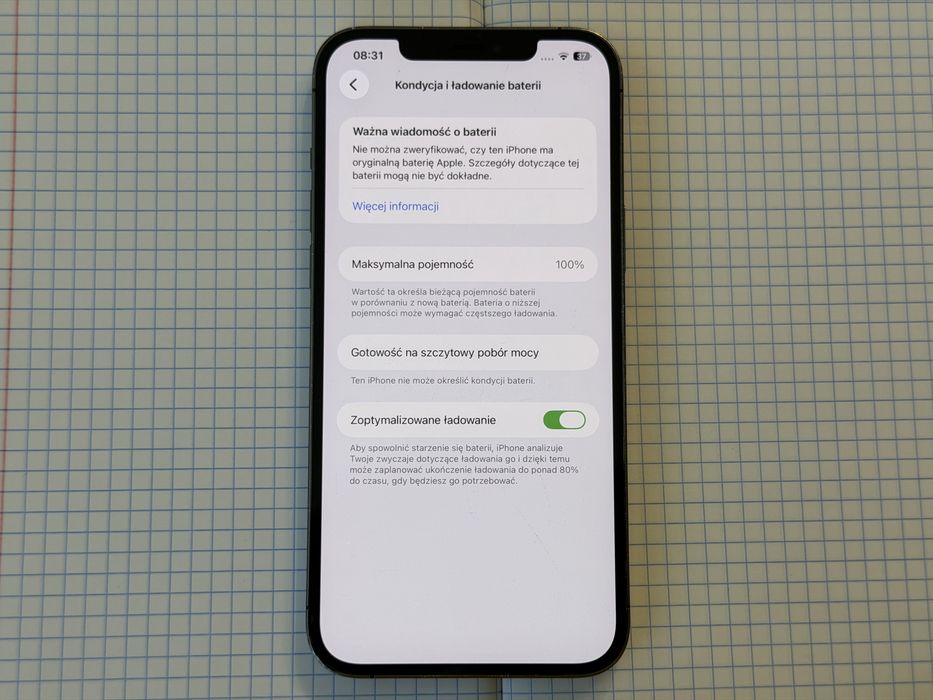 Iphone 12 Pro Max - Graphite. Bateria 100%, 128gb!