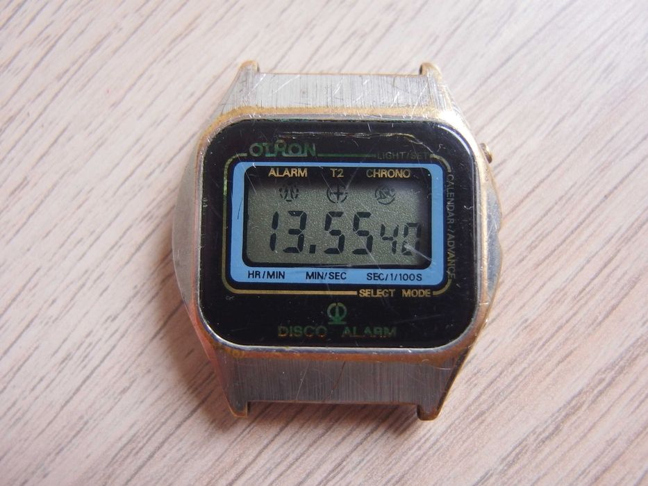 PRL zegarek elektroniczny cyfrowy OTRON digital disco