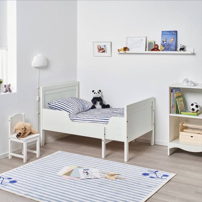 IKEA SUNDVIK Estrutura cama extensível + estrado de ripas