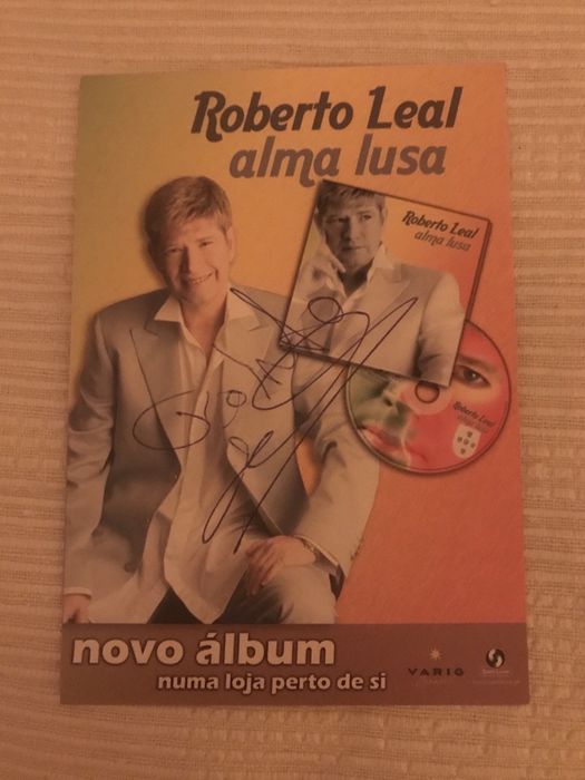 Vendo Autografo do roberto leal em postal