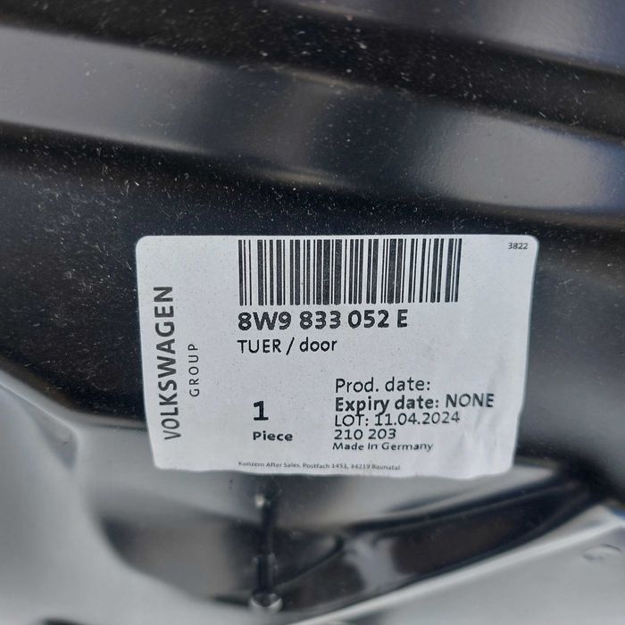 Drzwi prawe tył Audi A4 / S4 B9 Avant nowe oryginał