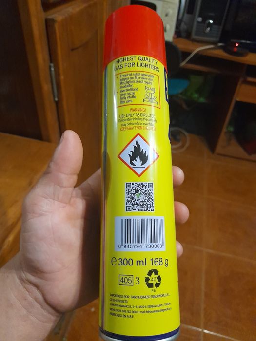 recargas gás p/isqueiros 300ml