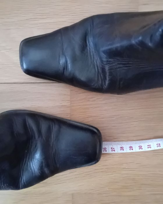 Botas de pele castenhas