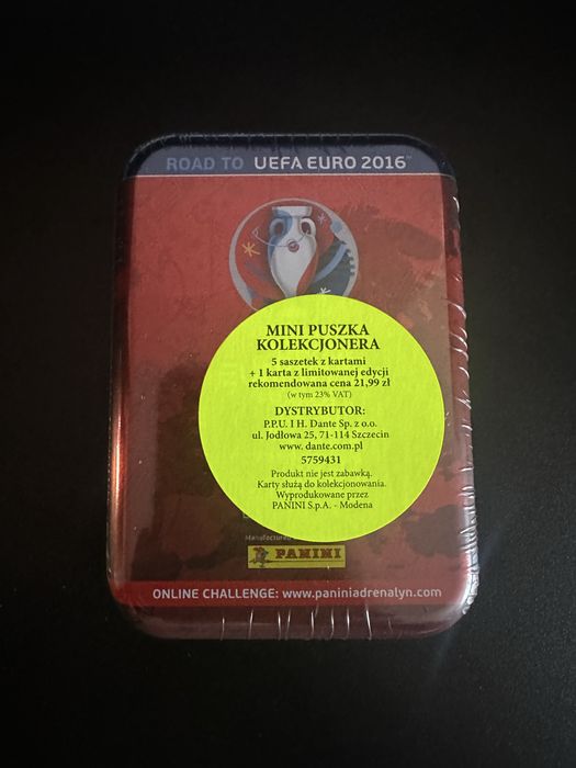 Mini puszka panini 2016 uefa euro