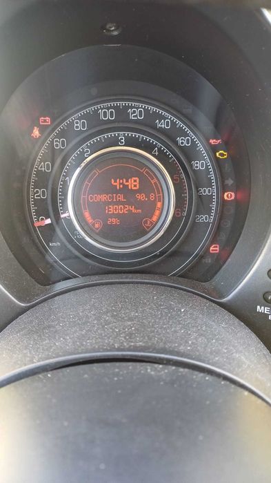 Fiat 500 Amarelo a Diesel