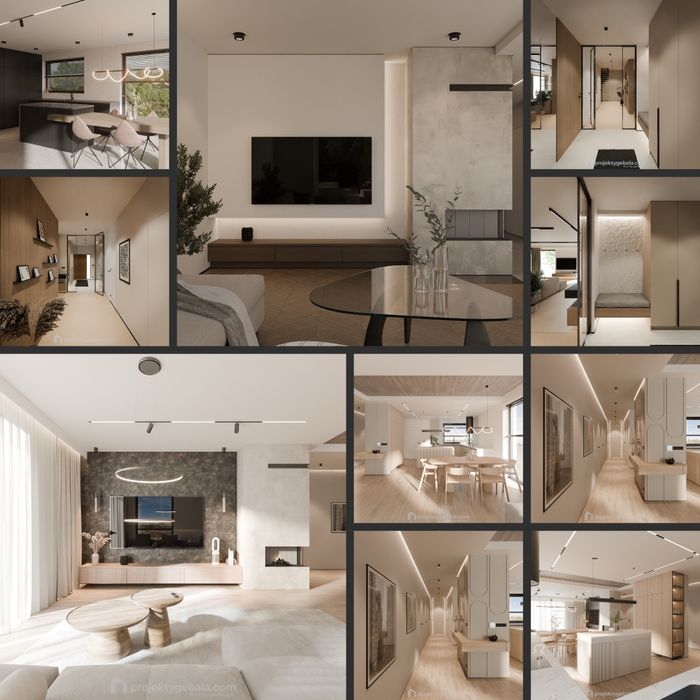 Projekt wnetrz z fotorealistyczną wizualizacją