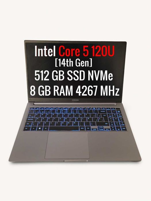 Portátil Samsung Galaxy Book4 Intel Core 5 120U 512GB NMVe 8GB