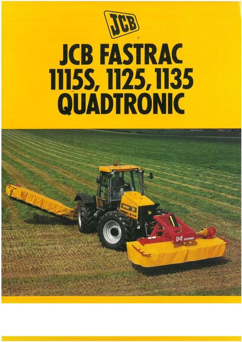 Ciągnik  JCB Fastrac 1115 JCB 1135 DTR [ 1125 ] Instrukcja obsługi katalog
