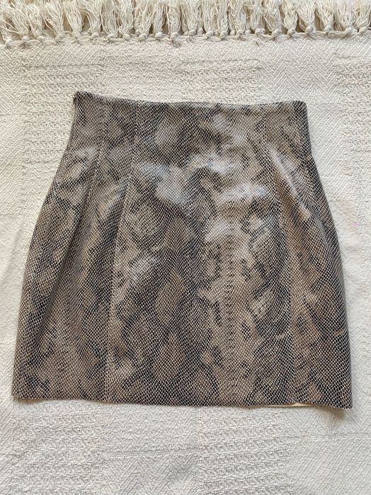Spódnica Zara skóra węża S 36