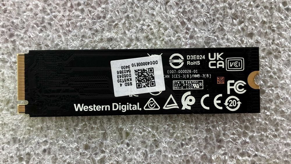 SSD накопитель 512GB WD PC SN740 NVMe M.2 2280 PCIE 4.0x4