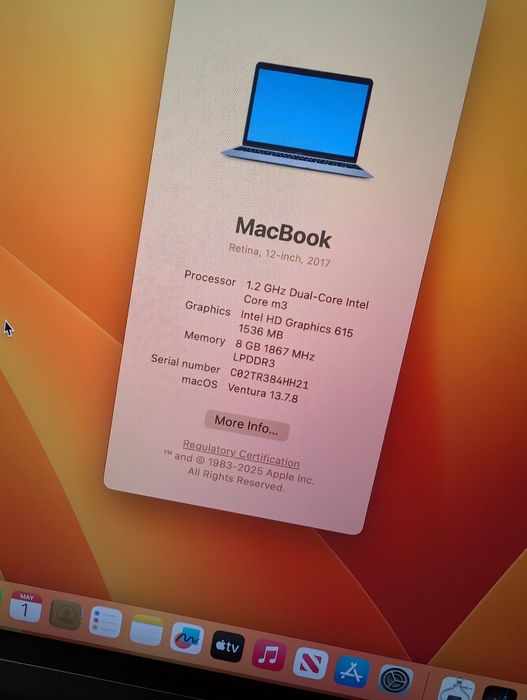 Ноутбук Apple MacBook 12 2017 m3 8/256gb Retina