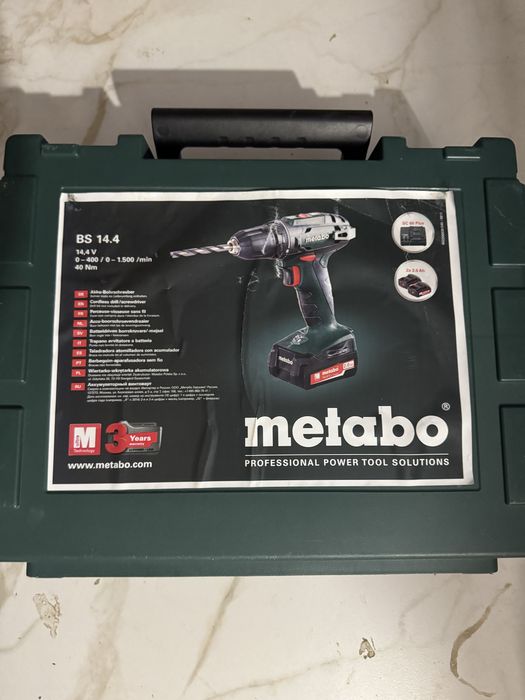 Шуруповерт metabi bs 14.4