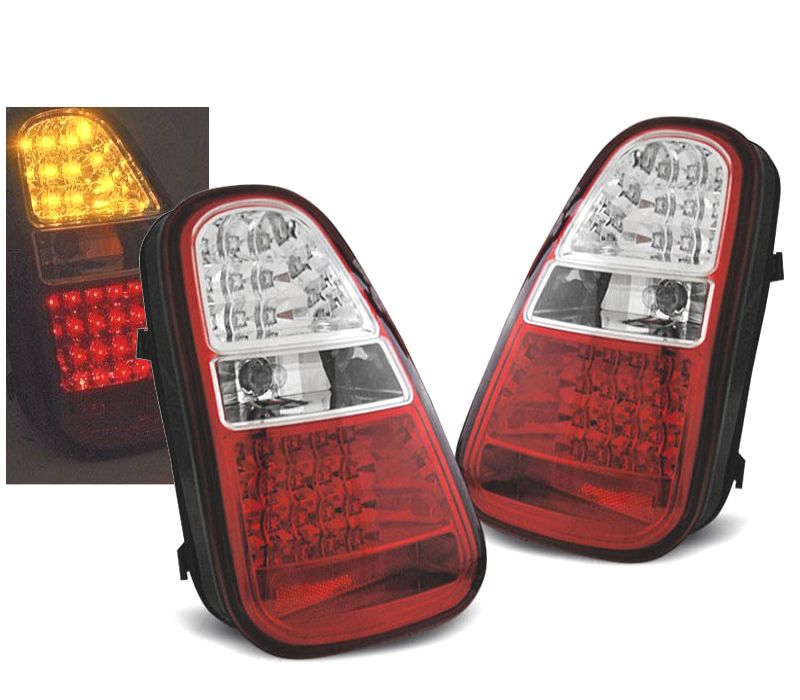 FAROLINS MINI COOPER R50 R52 R53 NOVOS LEDS VERMELHO