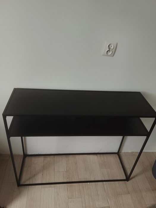 Dwie konsole czarne stolik czarny za 210zł