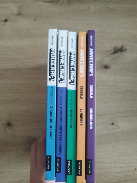 Książki minecraft 5sztuk