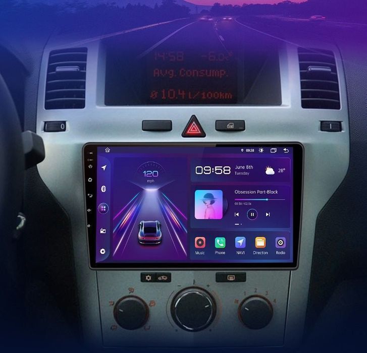 Opel Zafira B Astra H – Radio Android 15 9" CarPlay Android Auto 4GB/64GB GPS Nawigacja Stacja Multimedialna WiFi Bluetooth DSP 4G LTE PL