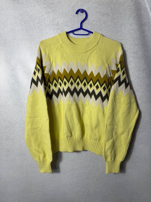 Sweter Samsøe Samsøe Viren crewneck yellow pear L damski